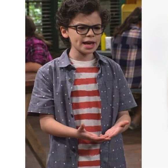 ZARA KIDS • Soft Red Striped Tee Worn On TV Matteo Silva Disney Bunk’d - Picture 2 of 3